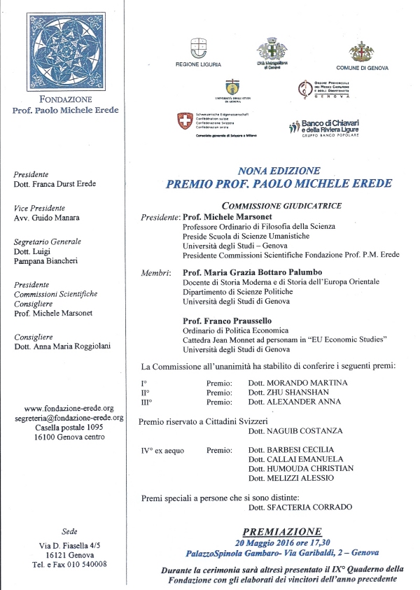 Locandina Premiazione 2015-16